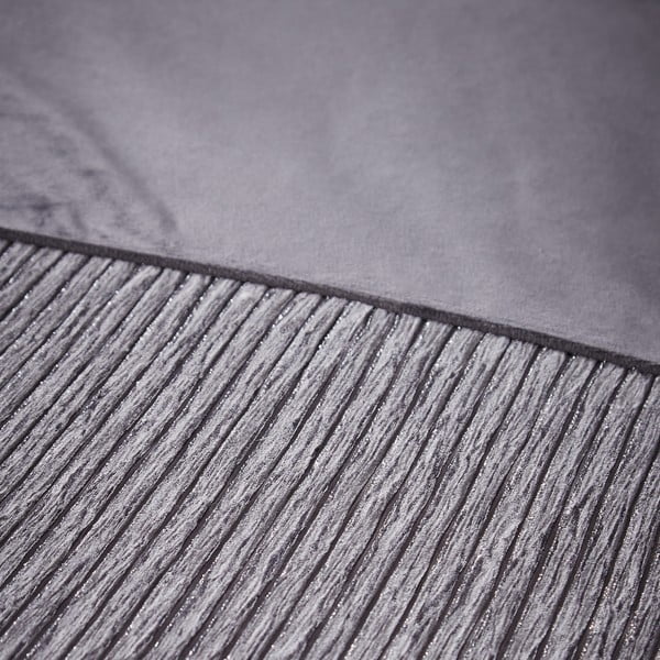 Biancheria grigia per letto matrimoniale 200x200 cm Allure Sparkle - Catherine Lansfield-image-3