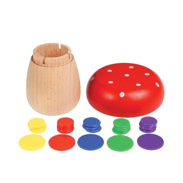 Gioco delle pulci in legno Fungo TiddlyWinks - Rex London-image-1