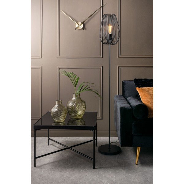 Lampada da terra nera, altezza 150 cm Lucid - Leitmotiv-image-1