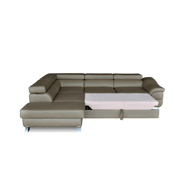 Šedohnědá rohová rozkládací  pohovka Windsor & Co. Sofas Omnikron, levý roh-image-4