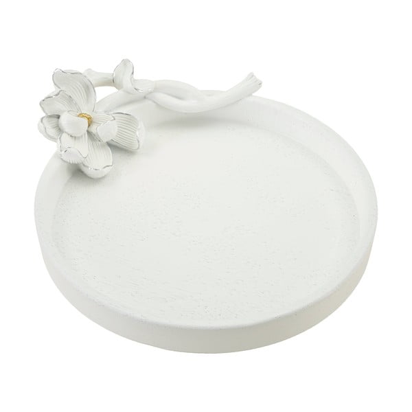 Vassoio decorativo in poliresina ø 21 cm Magnolia - Mauro Ferretti-image-3