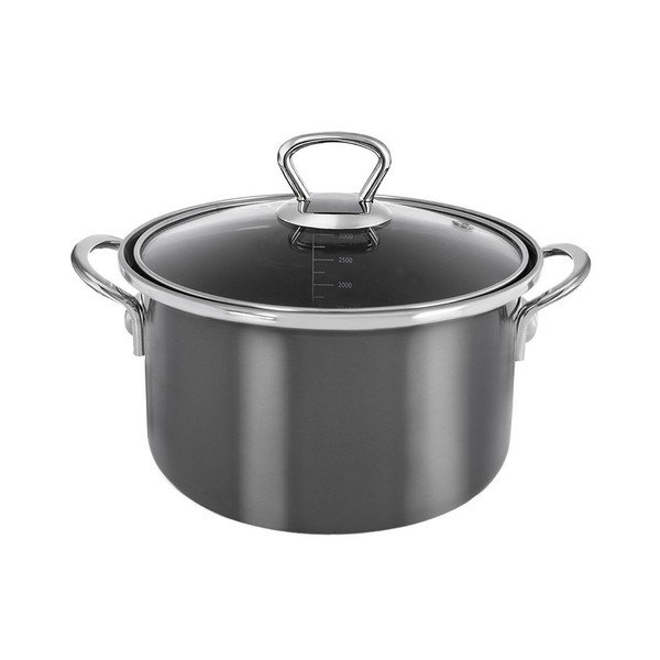 Pentola in smalto con coperchio incluso 3,25 l Metalic – Orion
