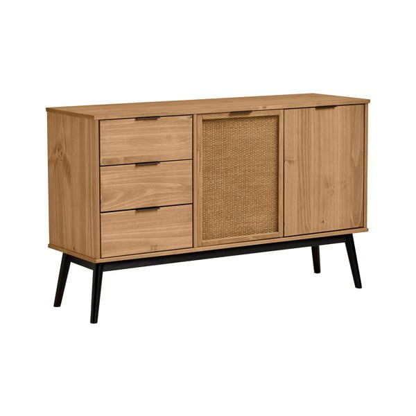 Cassettiera in legno di pino 130x80 cm Natasha - Marckeric-image-2