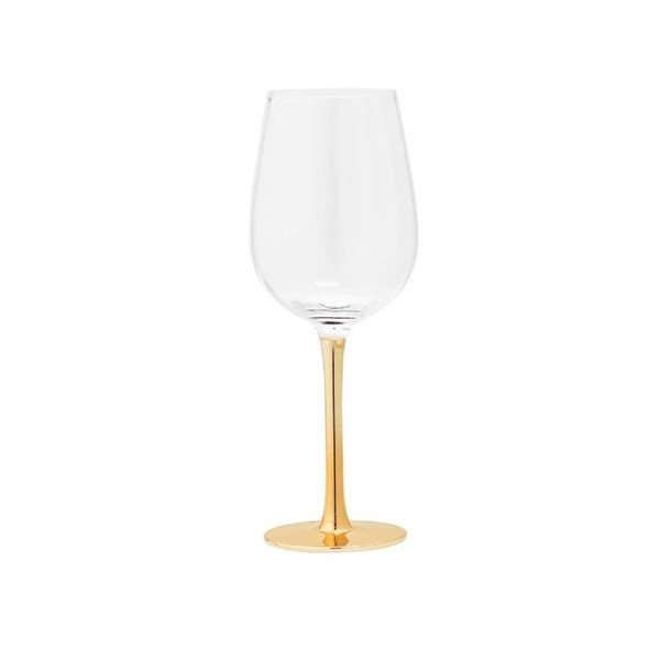 Sklenice na víno Bloomingville Clear Gold