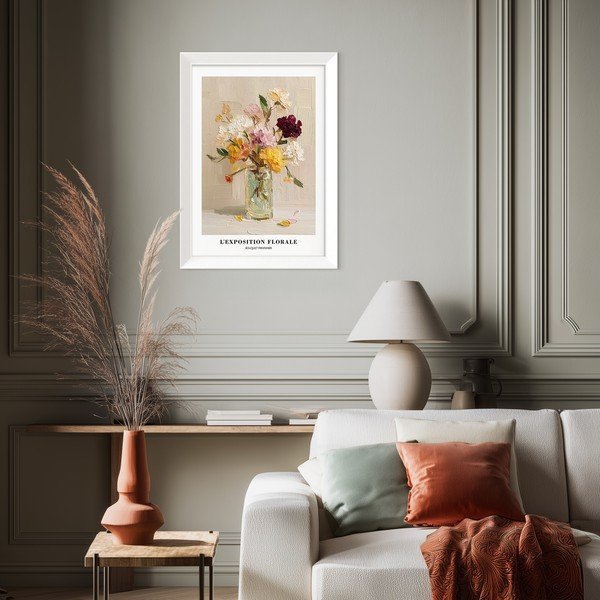 Dipinto stampato con cornice inclusa 56x75 cm Sunny Bouquet – Styler-image-1