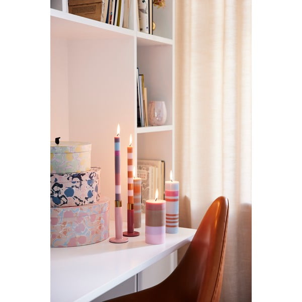 Candela grigio-blu, tempo di combustione 8 h - Bahne & CO-image-3