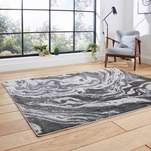 Tappeto grigio 170x120 cm Apollo - Think Rugs-image-2