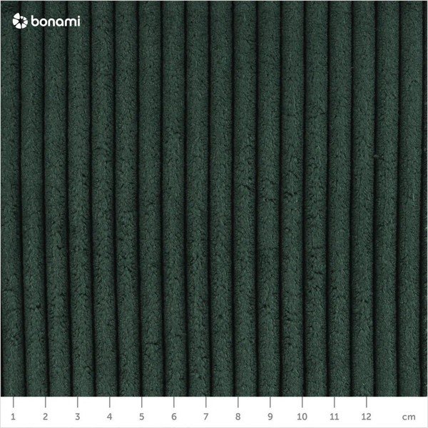 Poggiapiedi verde scuro con rivestimento in velluto a coste Tori – Bonami Selection-image-4