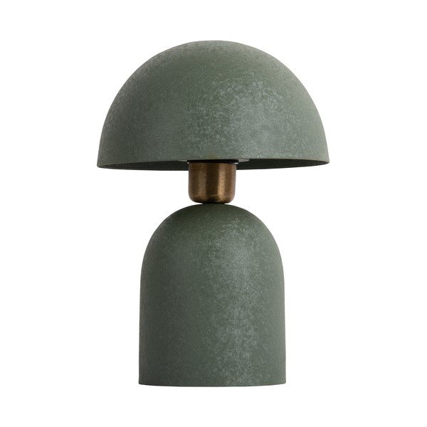 Lampada da tavolo verde con paralume in metallo (altezza 30 cm) Boaz - Leitmotiv