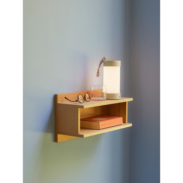 Mensola di colore naturale con effetto rovere con ripiani multipli 40 cm Misty – Hübsch-image-2