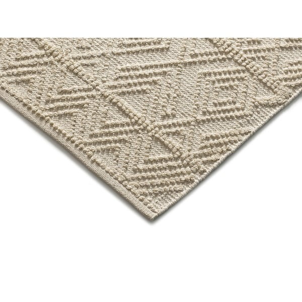 Tappeto color crema in cotone riciclato lavabile/tessuto a mano 160x230 cm Pamuk – Universal-image-2