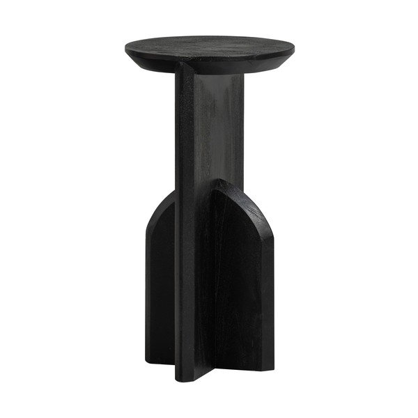 Tavolino rotondo in acacia massiccia ø 30 cm Kioni – WOOOD-image-2