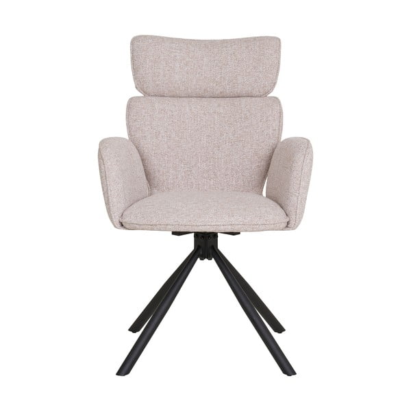 Set di sedie da pranzo beige in imbottito con braccioli 2 pz Cordoba – House Nordic-image-2