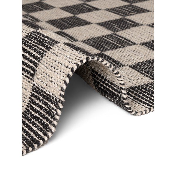 Tappeto nero/color crema in misto iuta reversibile/tessuto a mano 200x300 cm Rex – Hanse Home-image-4