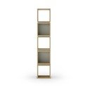 Libreria in rovere decorato in colore verde-naturale 32x167 cm Lofty - Marckeric