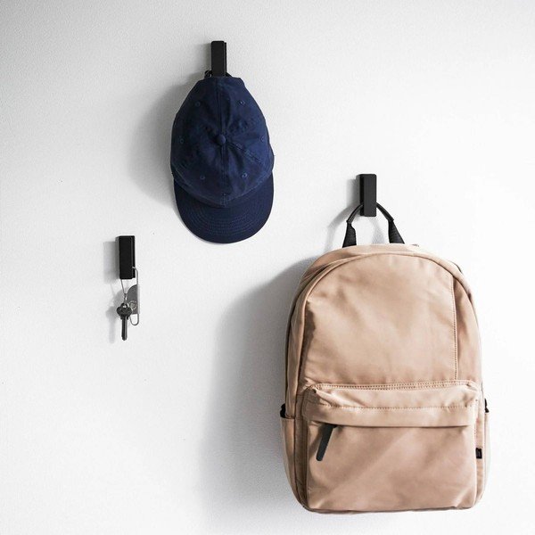 Set di ganci da parete neri in metallo 3 pz Tower – YAMAZAKI-image-2