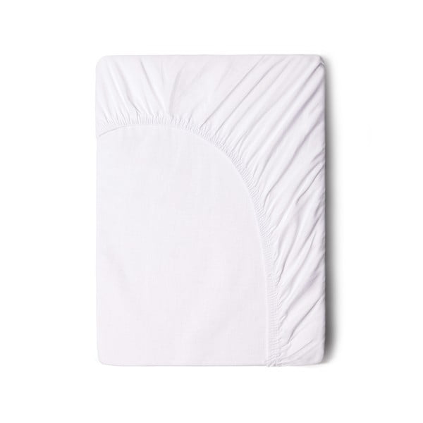 Lenzuolo elastico in cotone bianco, 90 x 200 cm - Good Morning