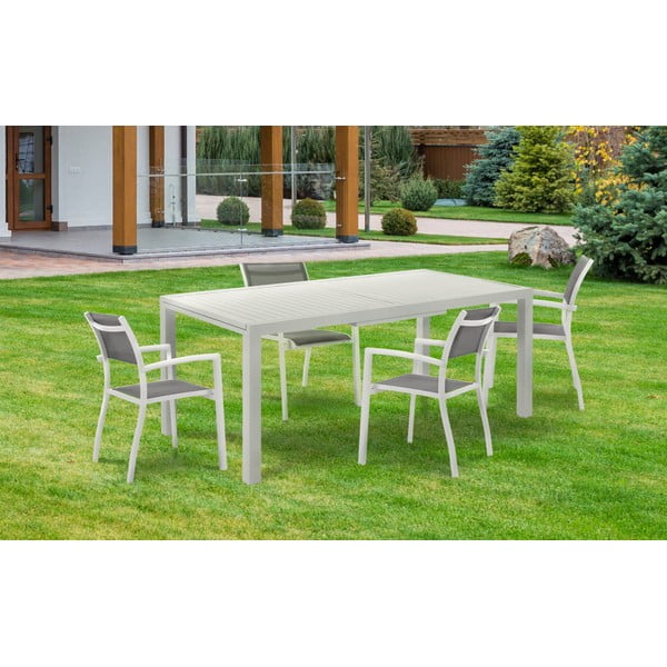 Tavolo da pranzo da giardino in alluminio 100x177 cm Nydri - Tomasucci-image-4