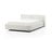 Letto matrimoniale imbottito bianco con contenitore con rete inclusa 160x200 cm Cube – Meise Möbel