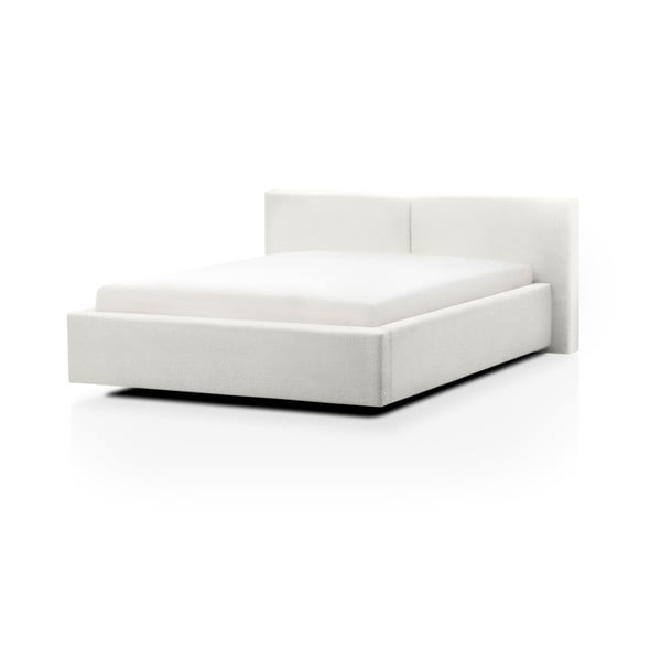 Letto matrimoniale imbottito bianco rete non inclusa 180x200 cm Cube – Meise Möbel
