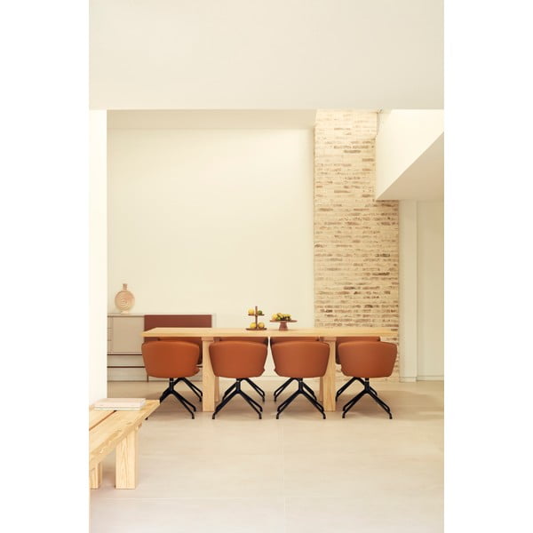 Set di sedie da pranzo arancione in imbottito 2 pz Add – Teulat-image-2
