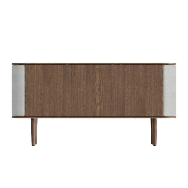 Cassettiera bassa grigio-marrone in rovere 150x75 cm Treasures - UMAGE-image-3