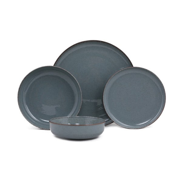 Set 24 pezzi di piatti in porcellana grigia Perla - Kütahya Porselen