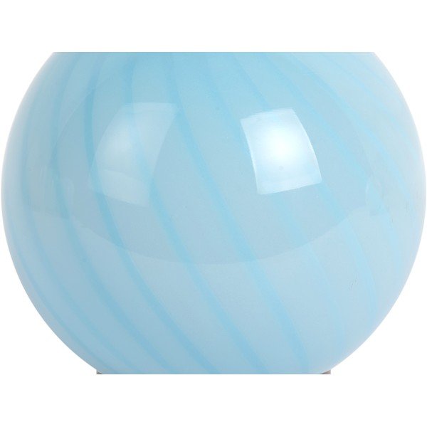 Lampada da tavolo azzurra con paralume in vetro (altezza totale 17 cm) Summer Globe – Leitmotiv-image-3