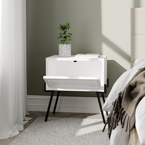 Comodino bianco Naive - Kalune Design-image-1