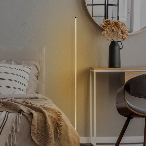 Lampada da terra LED nera (altezza totale 153 cm) Sword – Opviq lights-image-2