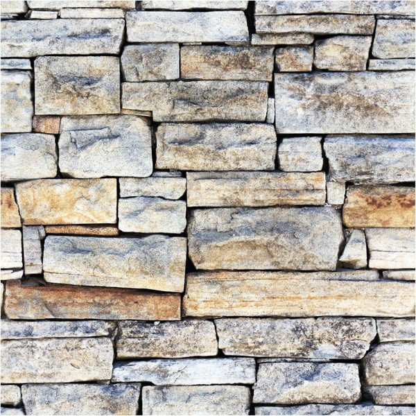 Adesivo murale Wall Decal Materials Stones of Carthage, 40 x 40 cm - Ambiance