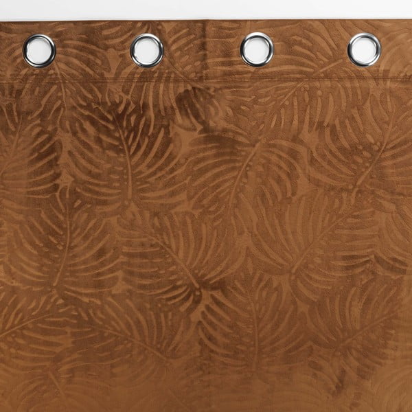 Tenda in velluto marrone 140x240 cm Analia - douceur d'intérieur-image-2