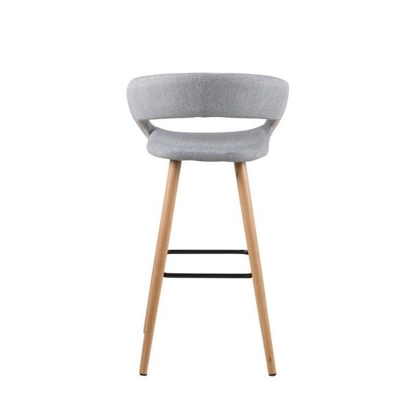 Set di 2 sgabelli da bar grigio chiaro Grace - Actona-image-3