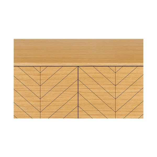Comò in legno di quercia Camden Herringbone - Woodman-image-1