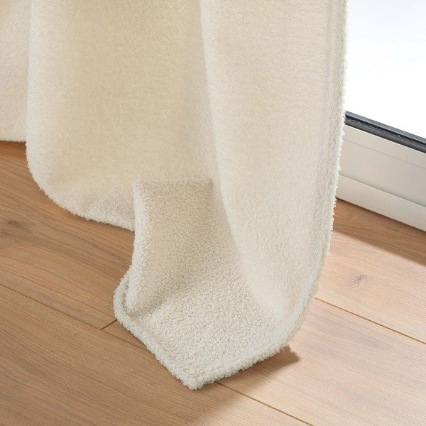 Tenda bouclé crema 140x240 cm Wooly - douceur d'intérieur-image-4