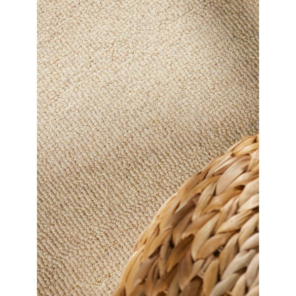 Tappeto beige in lana tessuto a mano 140x200 cm Puristic Knots – Elle Decoration-image-3