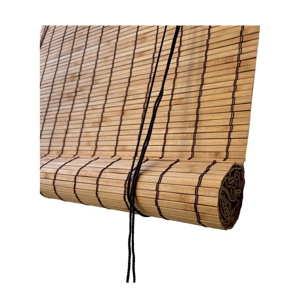 Tenda a pacchetto di colore naturale in bambù 90x220 cm Zeva – Gardinia-image-2