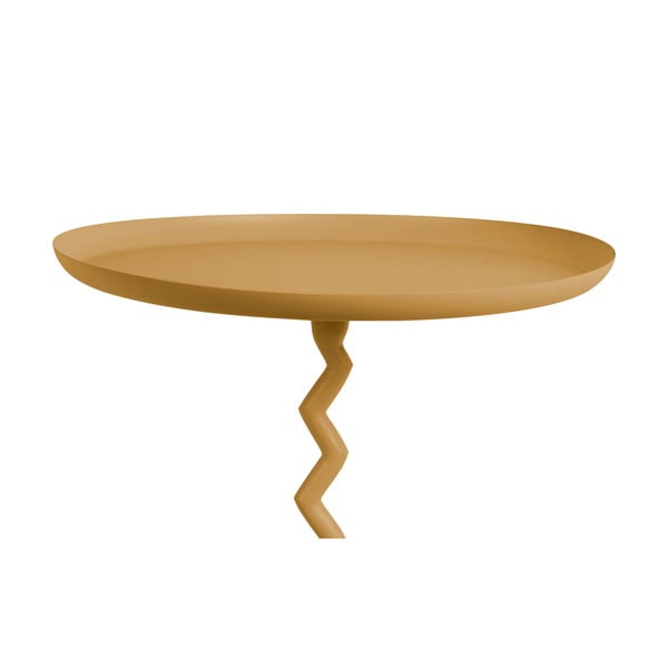 Tavolino rotondo in metallo ø 40 cm Zig Zag – Leitmotiv-image-2