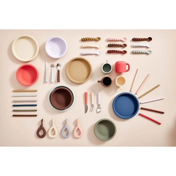 Set da pranzo per bambini in silicone 2 pz Mellow – OYOY Mini-image-1