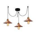 Lampadario color rame con paralume in metallo ø 114 cm Manavgat – Opviq lights