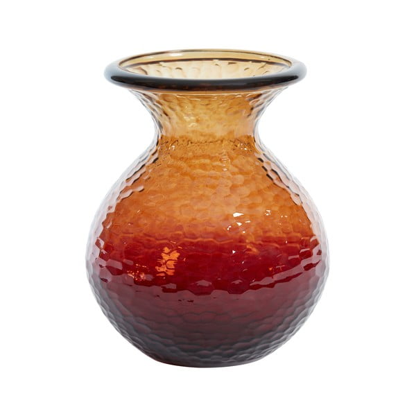 Vaso in vetro arancione/marrone Ozark - Light & Living