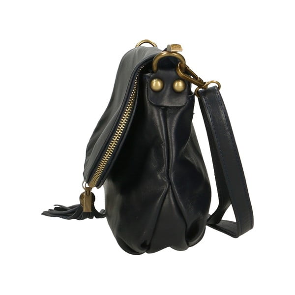 Borsa in pelle blu scuro Marrone - Chicca Borse-image-3