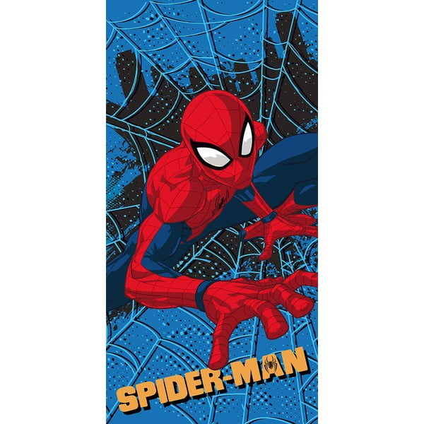 Asciugamano per bambini rosso/blu in microfibra 70x140 cm Spider-man – Jerry Fabrics