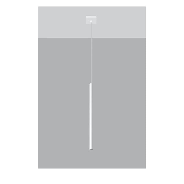 Apparecchio a sospensione bianco Singolo Fideus - Sollux-image-2