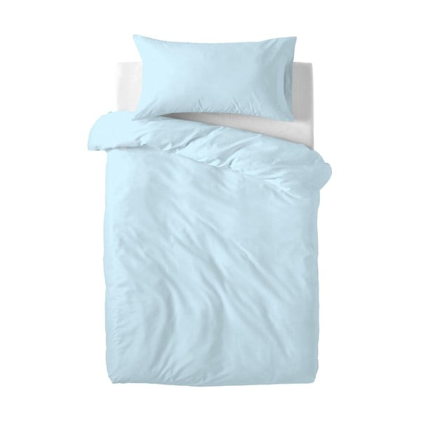 Biancheria da letto in cotone azzurro per bambini , 100 x 120 cm Basic - Happy Friday