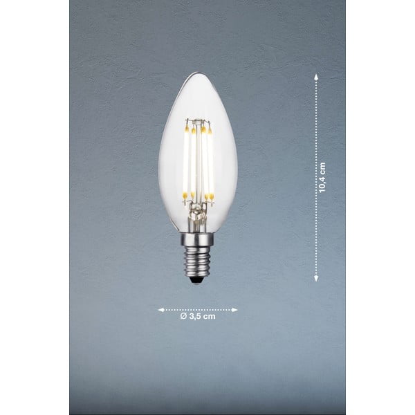 Lampadina a filamento caldo E14, 2 W Standard - Fischer & Honsel-image-2