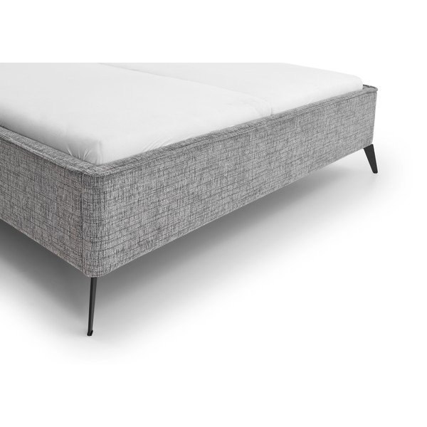 Letto matrimoniale imbottito grigio rete non inclusa 180x200 cm Alicante – Meise Möbel-image-4