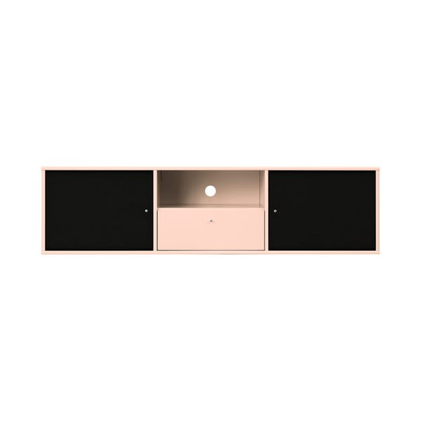 Mobile TV nero e rosa chiaro 161x42x45 cm Mistral – Hammel Furniture