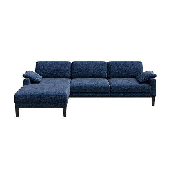 Divano angolare blu Musso, angolo sinistro - MESONICA