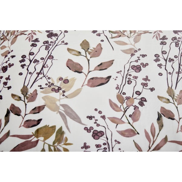 Biancheria da letto bianca/marrone in micropile per letto singolo 140x200 cm Ramita – My House-image-4